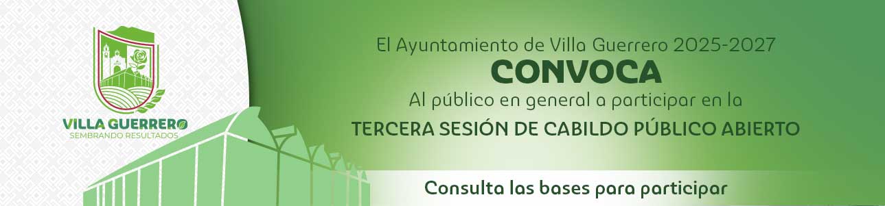 Imagen con el texto, participa en la tercera sesión de cabildo público abierto.